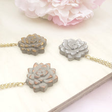 Load image into Gallery viewer, Succulent Pendant Necklace
